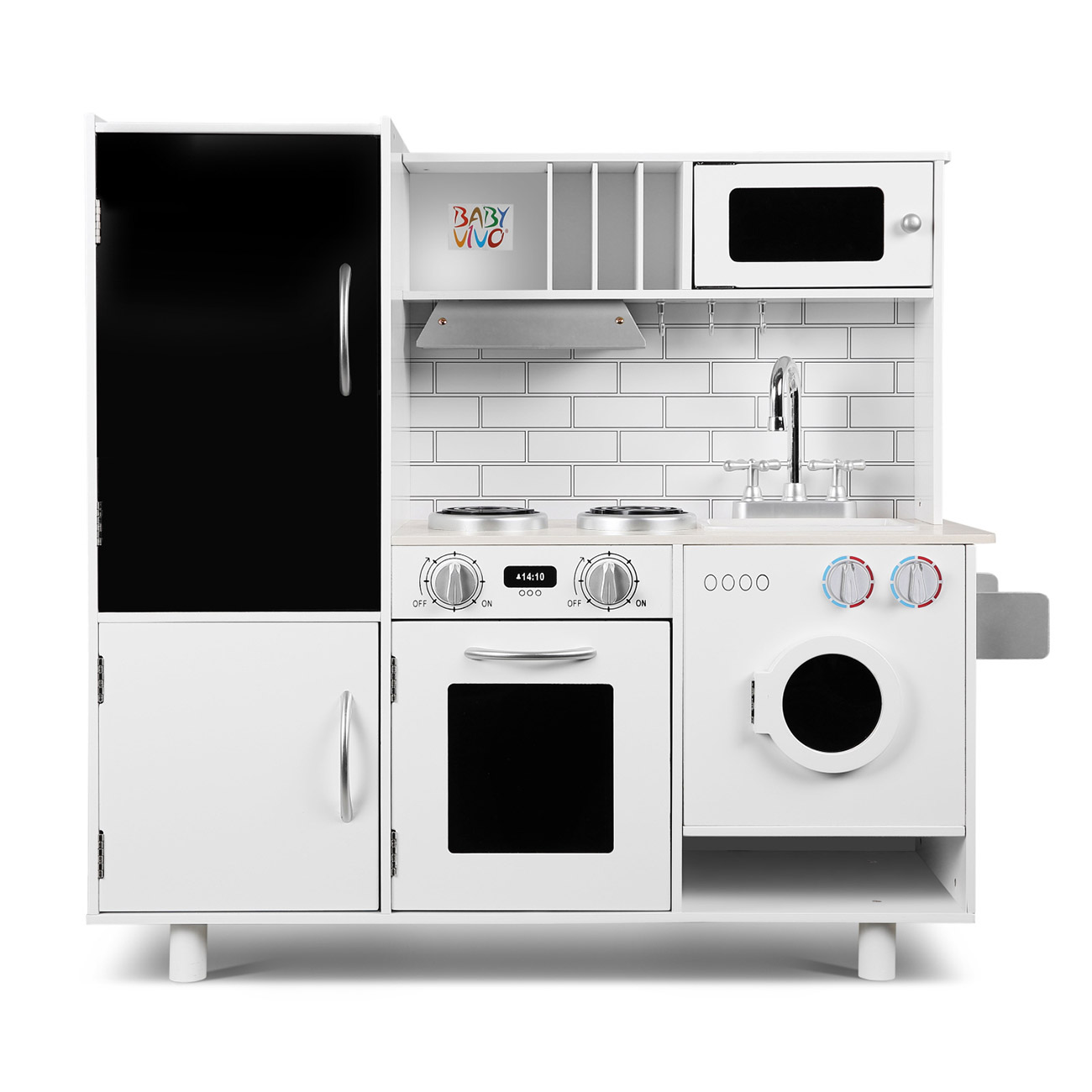 COSTWAY Cuisine pour enfants en bois, Cuisine jouet avec COSTWAY Cuisine pour enfants en bois, Cuisine jouet avec