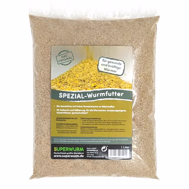 BIO Spezial-Wurmfutter, Beutel 1 Liter - Wurmfutter