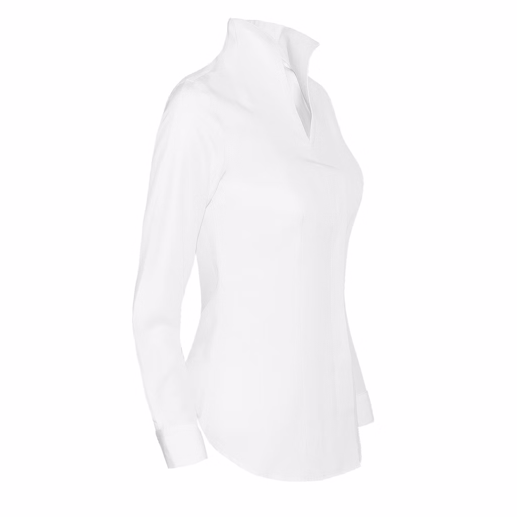 Damen Kelchkragenbluse 1207