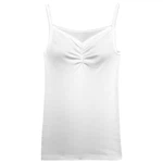 Damen Unterwäscheset mit Raffung - Trägertop und Midi-Slip weiß Damen Unterwäscheset mit Raffung - Trägertop und Midi-Slip weiß
