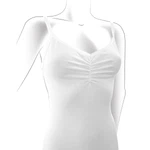 Damen Unterwäscheset mit Raffung - Trägertop und Midi-Slip weiß Damen Unterwäscheset mit Raffung - Trägertop und Midi-Slip weiß