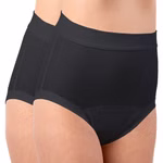 Damen Inkontinenz Slip Taillenslip schwarz Produktansicht Vorderseite Damen Inkontinenz Slip Taillenslip schwarz Produktansicht Vorderseite