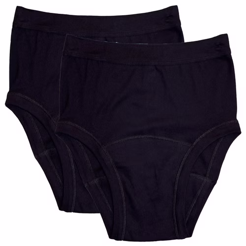 Damen Inkontinenz Slip Taillenslip schwarz Produktansicht Damen Inkontinenz Slip Taillenslip schwarz Produktansicht