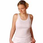 Damen Achselhemd Tank Top Unterhemd weiß Damen Achselhemd Tank Top Unterhemd weiß