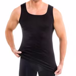 Herren Tank Top mit rechteckigem Ausschnitt schwarz Herren Tank Top mit rechteckigem Ausschnitt schwarz