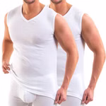 Herren Business Muskelshirt mit V-Ausschnitt 2er Pack Herren Business Muskelshirt mit V-Ausschnitt 2er Pack