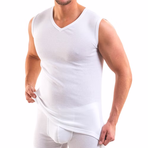 Herren Business Muskelshirt mit V-Ausschnitt Herren Business Muskelshirt mit V-Ausschnitt