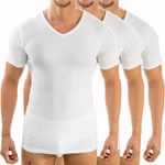 Herren kurzarm Shirt V-Ausschnitt weiß 3er Pack Herren kurzarm Shirt V-Ausschnitt weiß 3er Pack