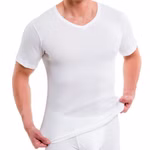 Herren kurzarm Shirt V-Ausschnitt weiß Herren kurzarm Shirt V-Ausschnitt weiß
