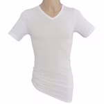 Extralanges Herren kurzarm Shirt weiß