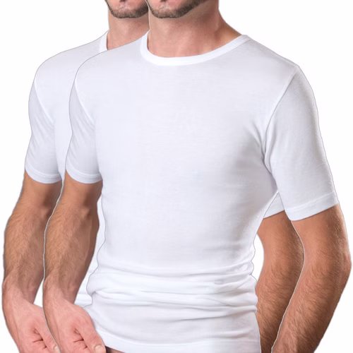 Herren Business kurzarm Unterhemd weiß Herren Business kurzarm Unterhemd weiß