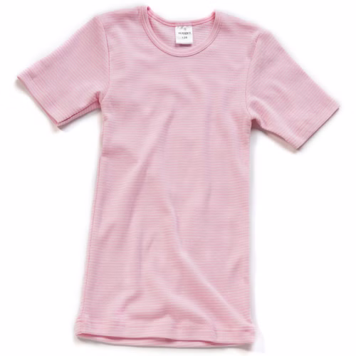 Kinder kurzarm Unterhemd Rosa Ringel Kinder kurzarm Unterhemd Rosa Ringel