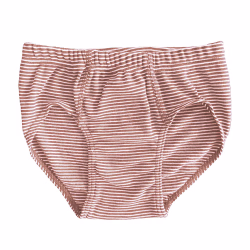 Jungen Slip mit Dehnbund Beige Ringel Jungen Slip mit Dehnbund Beige Ringel