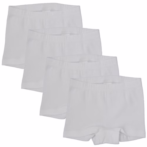 27104-2710-4er-weiss.jpg HERMKO 2710 4er Pack Mädchen Pant Panty aus Bio-Baumwolle