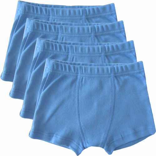 2900-4-hellblau.jpg HERMKO 2900 4er Pack Knaben Pant mit Bein aus Bio-Baumwolle