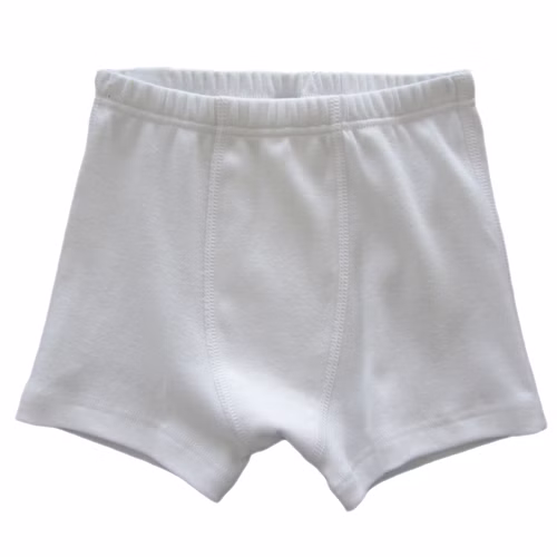 2900-weiss.jpg HERMKO 2900 4er Pack Knaben Pant mit Bein aus Bio-Baumwolle