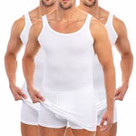 Extralanges Herren Unterhemd Rundhals weiß 3er Pack Extralanges Herren Unterhemd Rundhals weiß 3er Pack