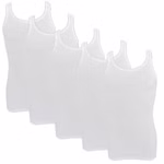 Herren Classic Unterhemd Doppelripp weiß 5er Pack Herren Classic Unterhemd Doppelripp weiß 5er Pack