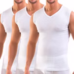 Herren Business Unterhemd weiß 3er Pack