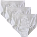 HERMKO 3240 3er Pack Herren Slip mit Eingriff mit Weichbund aus Bio-Baumwolle