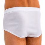 HERMKO 3240 3er Pack Herren Slip mit Eingriff mit Weichbund aus Bio-Baumwolle