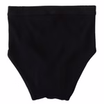 Herren Slip mit Eingriff Doppelripp schwarz hinten Herren Slip mit Eingriff Doppelripp schwarz hinten