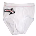 Herren Slip Außenansicht Öffnung weiß Herren Slip Außenansicht Öffnung weiß