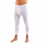 Herren 3/4-lange Unterhose Bio-Baumwolle Weiß Herren 3/4-lange Unterhose Bio-Baumwolle Weiß