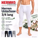 Herren 3/4-lange Unterhose Bio-Baumwolle Plakat KI Herren 3/4-lange Unterhose Bio-Baumwolle Plakat KI