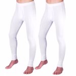 HERMKO 3540 2er Pack Herren lange Unterhosen mit Eingriff mit Weichbund Bio-Baumwolle