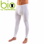 Herren lange Unterhose Bio Baumwolle Doppelripp weiß Herren lange Unterhose Bio Baumwolle Doppelripp weiß