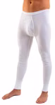 Herren lange Unterhose Bio Baumwolle Doppelripp weiß Herren lange Unterhose Bio Baumwolle Doppelripp weiß