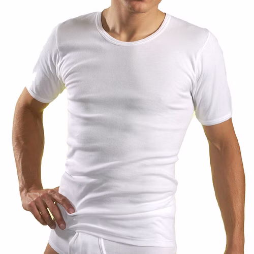 Herren kurzarm Shirt Rundhals weiß Herren kurzarm Shirt Rundhals weiß