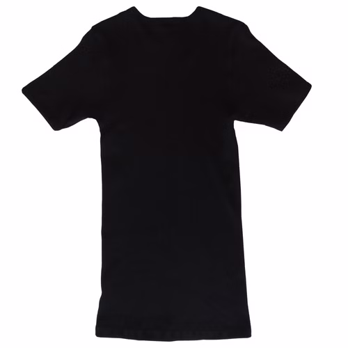 3842-herren-kurzarm-shirt-rueckseite.jpg HERMKO 3842 Herren kurzarm Shirt Doppelripp, Rundhals Bio-Baumwolle
