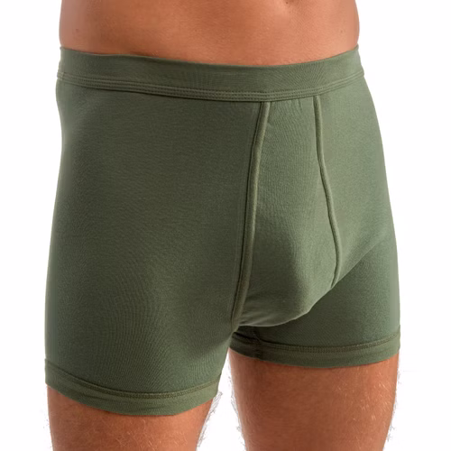 3940-olive1.jpg HERMKO 3940 3er Pack Herren Pagen mit Eingriff mit Weichbund aus 100% Bio-Baumwolle