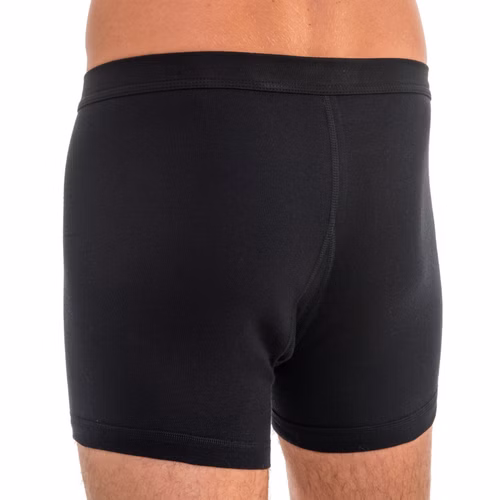 3940-schwarz2.jpg HERMKO 3940 3er Pack Herren Pagen mit Eingriff mit Weichbund aus 100% Bio-Baumwolle