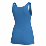 Damen Achselhemd aus Wolle / Tencel enzianblau Damen Achselhemd aus Wolle / Tencel enzianblau
