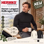 Herren langarm Rolli aus Merinowolle KI Plakat Herren langarm Rolli aus Merinowolle KI Plakat