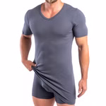 HERMKO 44164887 3er Pack Herren Kurzarm Shirts extralang (+10cm) 1b-Ware mit kleinen Fehlern