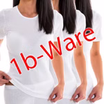 Damen 1b-Ware Shirt Basic weiß