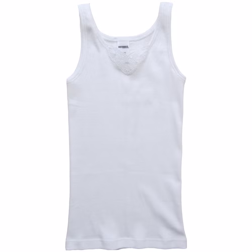 2010--weiss.jpg HERMKO 442010 5er Pack Mädchen Unterhemd mit Spitze und kleinen Fehlern aus 100% Bio-Baumwolle