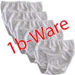 HERMKO 442530 5er Pack Mädchen Slips 1b-Ware Gr. 116