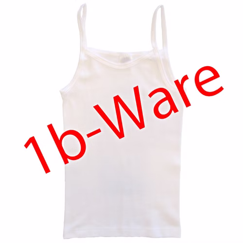 442560--weiss1.jpg HERMKO 442560 5er Pack Mädchen Trägerhemd 1b-Ware Gr. 116