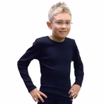 HERMKO 442830 5er Pack Kinder langarm Shirt für Mädchen und Knaben mit kleinen Fehlern aus Bio-Baumwolle