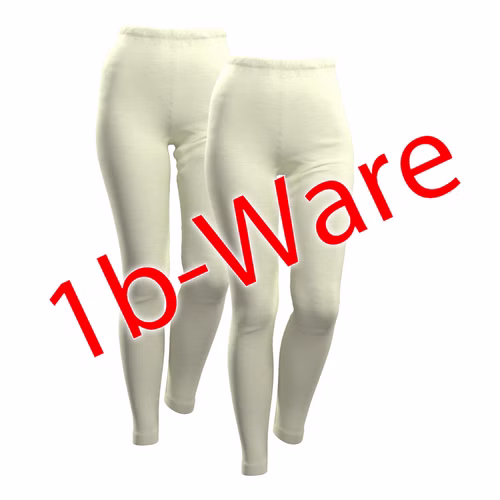 1B Ware 2er Pack Damen Leggings aus Merinowolle/Tencel natur 1B Ware 2er Pack Damen Leggings aus Merinowolle/Tencel natur