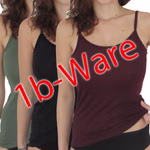 Damen 1b-Ware Funktionstop Spaghettiträger olive / schwarz / bordeaux 3er Pack