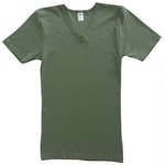 Herren kurzarm Shirt mit V-Ausschnitt olive Herren kurzarm Shirt mit V-Ausschnitt olive