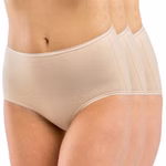 Damen high-waist hochgeschlossen Slip Taillenslip cream (hautfarben)