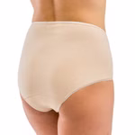Damen high-waist hochgeschlossen Slip Taillenslip cream (hautfarben) Rückansicht