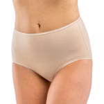 Damen high-waist hochgeschlossen Slip Taillenslip cream (hautfarben)